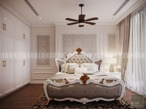 thiết kế nội thất phong cách cổ điển phòng ngủ