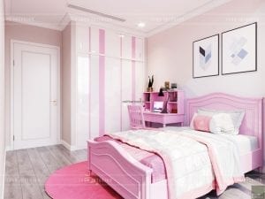 thiết kế phòng ngủ bé gái