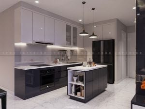Thiết kế nội thất nhà bếp theo phong cách hiện đại
