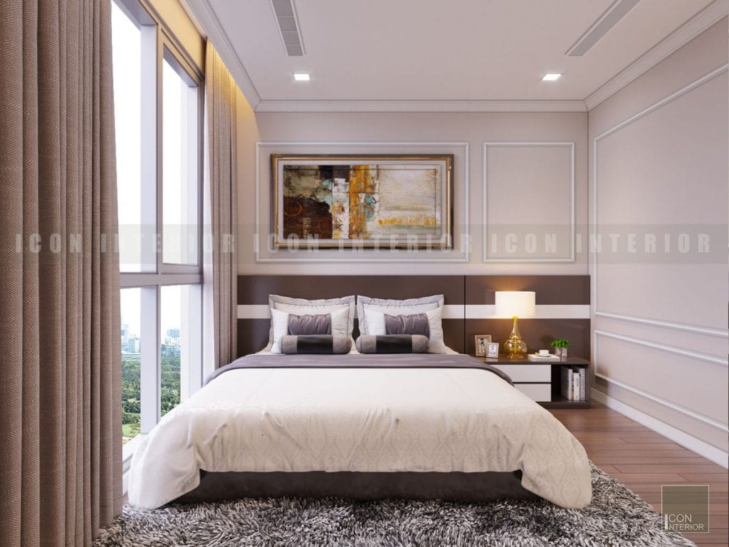 thiết kế phòng ngủ master chung cư cao cấp