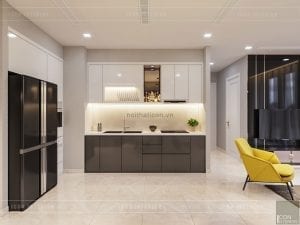 thiết kế nội thất căn hộ đẹp - nhà bếp