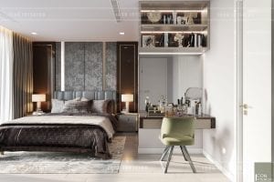 thiết kế nội thất chung cư 3 phòng ngủ - phòng master