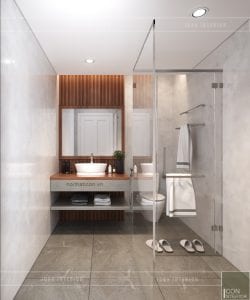 thiết kế nội thất căn hộ ocean vista - phòng vệ sinh 2