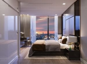 thiết kế căn hộ chung cư landmark 81 - phòng ngủ master 1