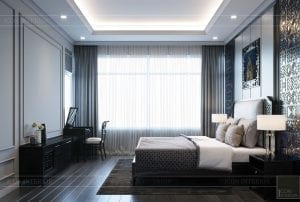 thiết kế căn hộ saigon pearl - phòng ngủ master 3