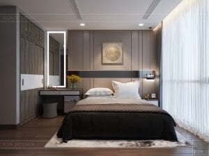 thiết kế park 6 vinhomes central park - phòng ngủ master 1