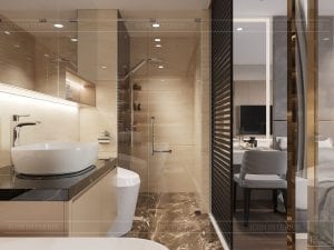 thiết kế nhà phong cách hiện đại - phòng tắm phòng ngủ master 2