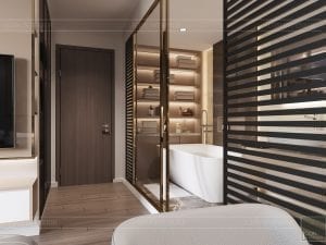 thiết kế nhà phong cách hiện đại - phòng tắm phòng ngủ master 3
