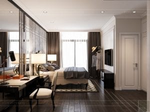 mẫu thiết kế nội thất biệt thự - phòng ngủ 1