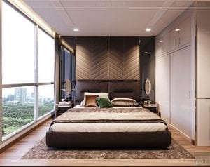 thiết kế nội thất nhà hiện đại - phòng ngủ 3