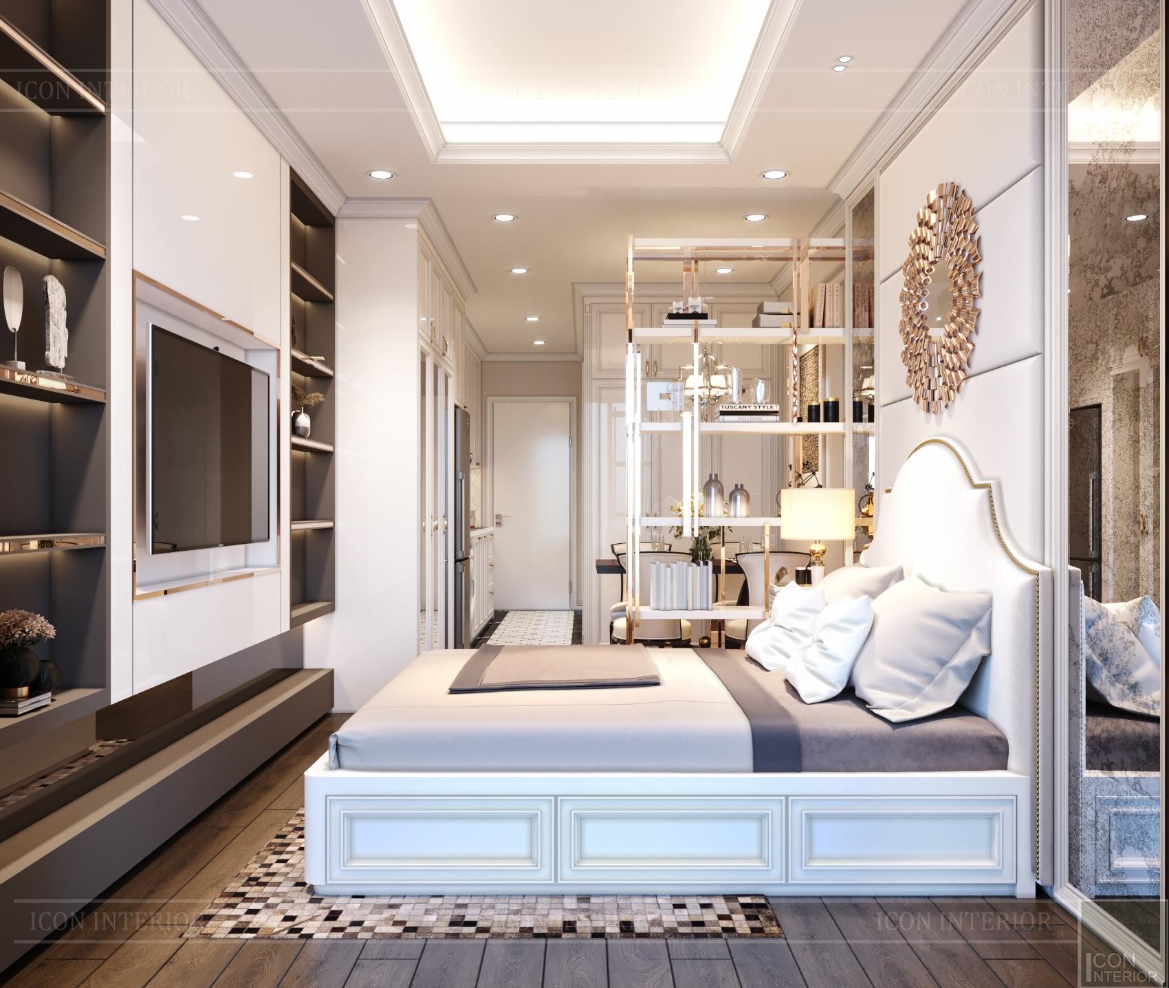 thiết kế phòng ngủ neoclassic
