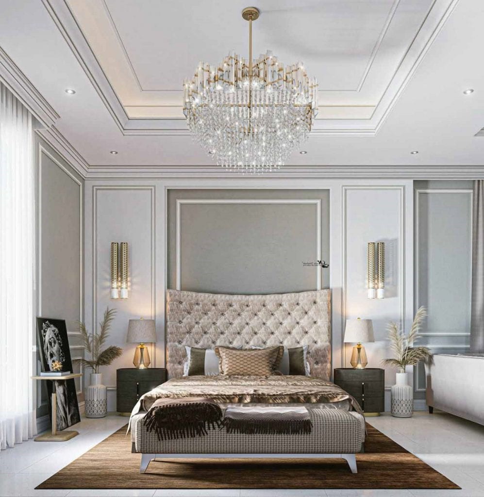 phòng ngủ khách sạn tân cổ điển