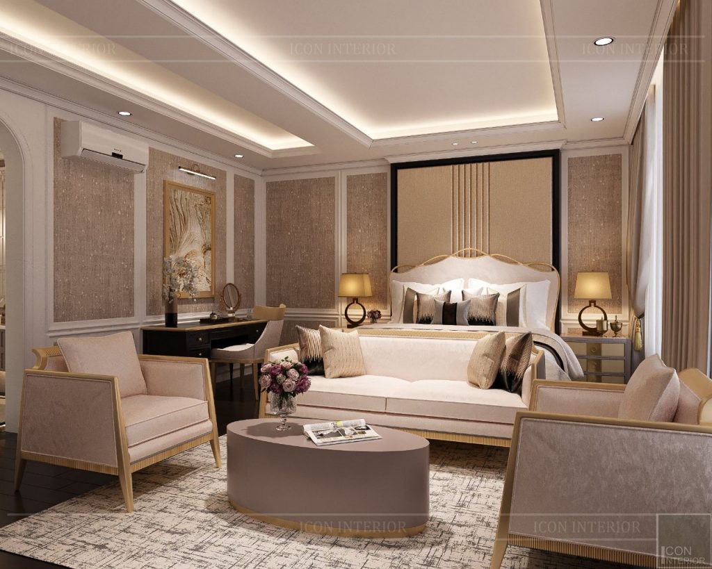 mẫu thiết kế duplex phong cách tân cổ điển
