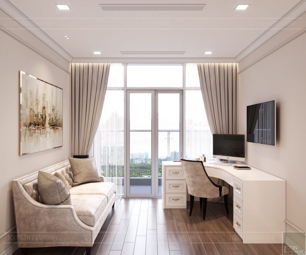 thiết kế nội thất căn hộ nhỏ 40m2