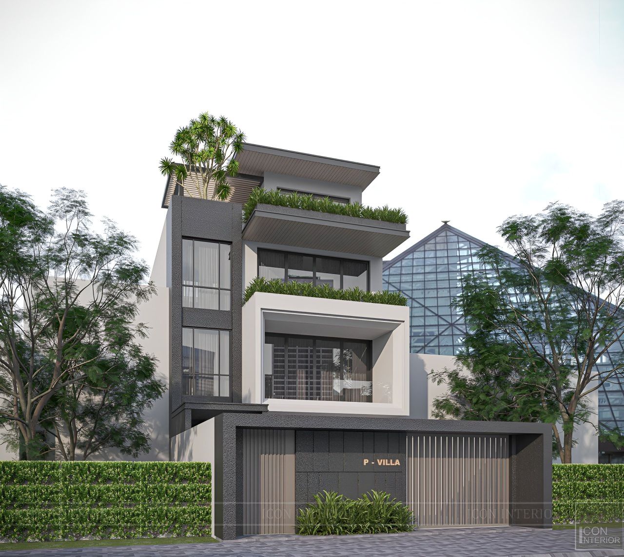 Mẫu thiết kế kiến trúc nhà phố.