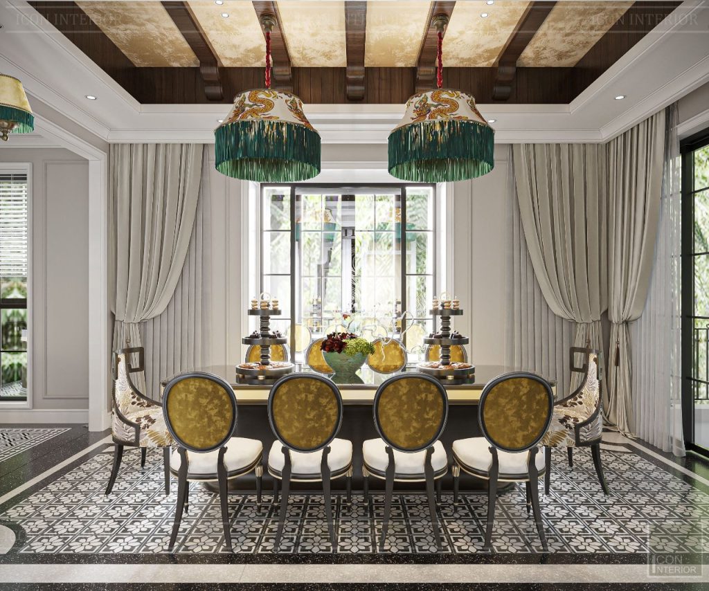 Thiết kế Indochine tinh tế trên từng chi tiết.