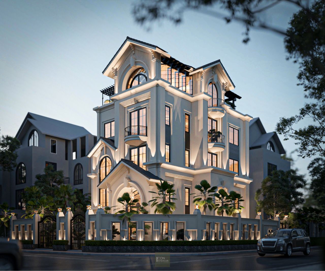 Mẫu thiết kế kiến trúc biệt thự.