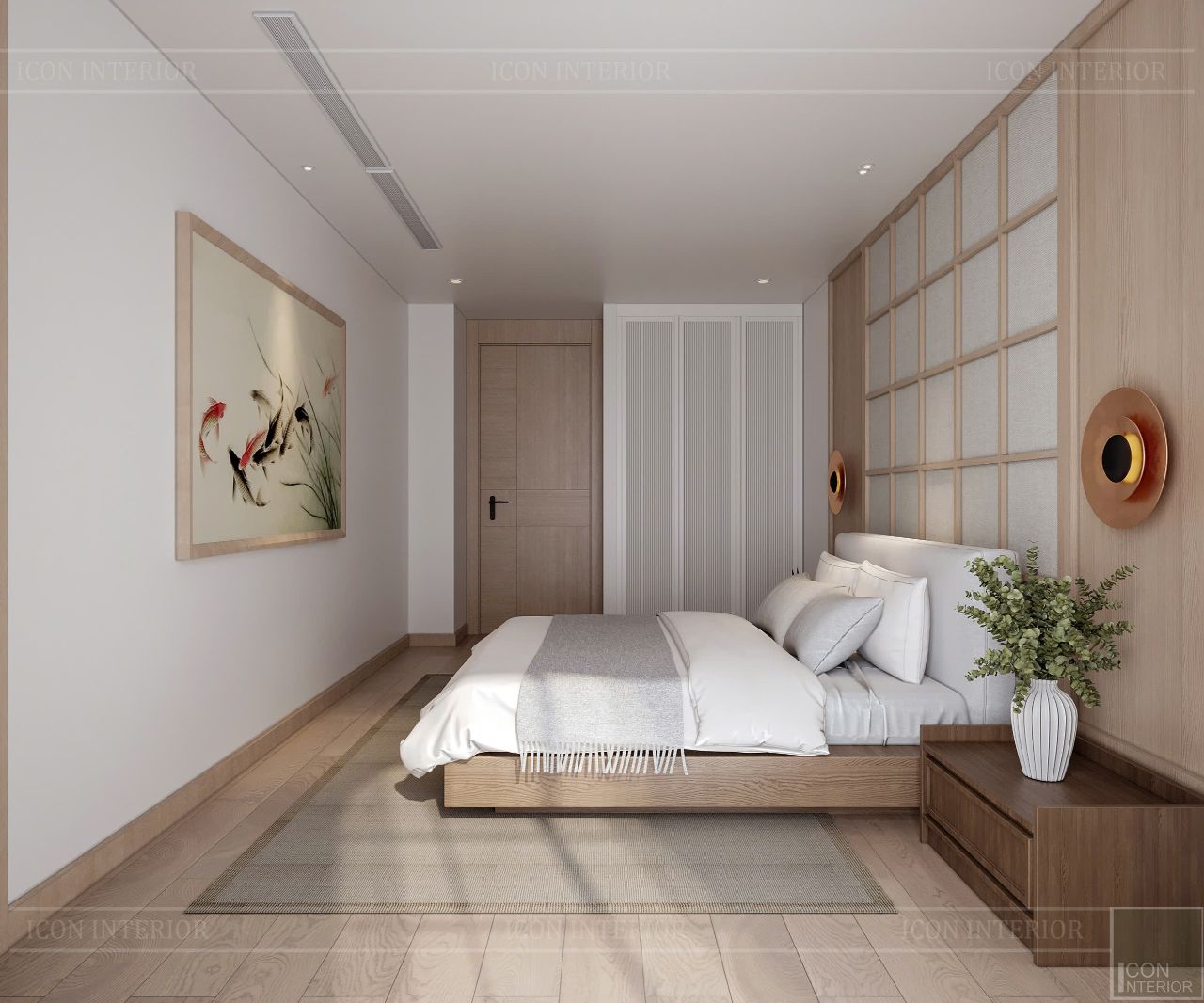 Mẫu thiết kế nội thất phòng ngủ.