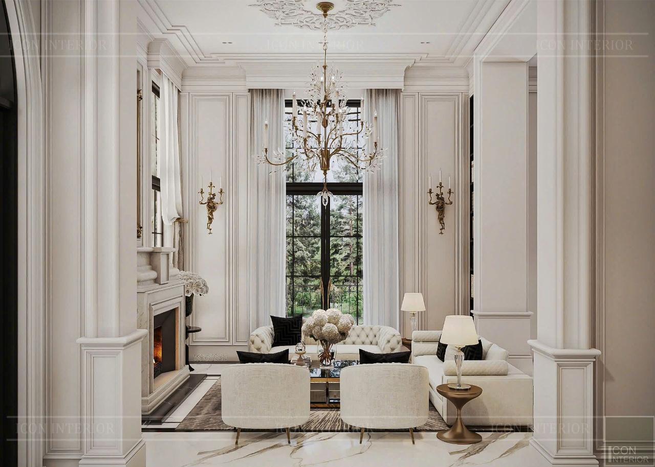 Không gian được thiết kế theo phong cách Neoclassic.